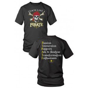 Teach Like a Pirate Jolly Roger Shirt